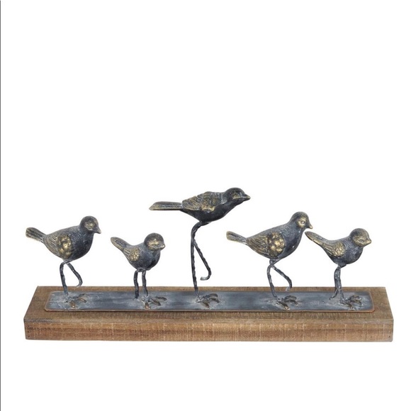 Foreside Home & Garden Rustic Walking Birds
